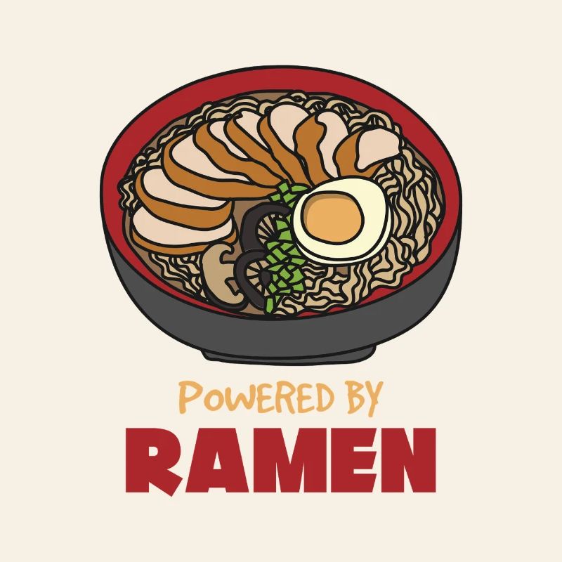 Propulsé par Ramen – Funny Ramen Design