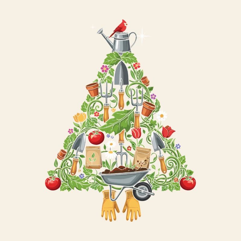 Outil de jardin Triangle Design arbre de Noël