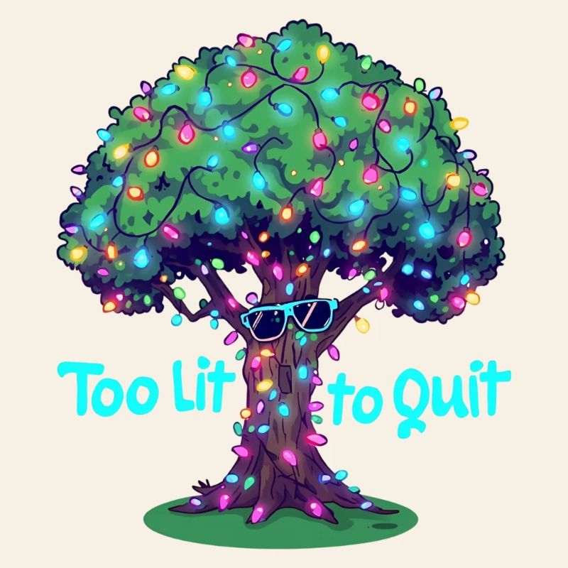 Too Lit to Quit Light Tree