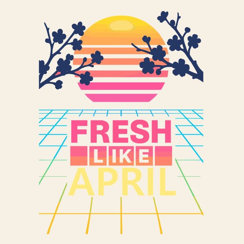 FRESH LIKE APRIL Retro Spring Cherry Blossom