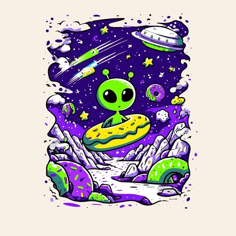 Beignet extraterrestre dans l’espace