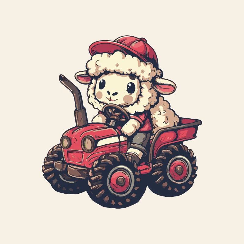 Éleveur de tracteurs à moutons