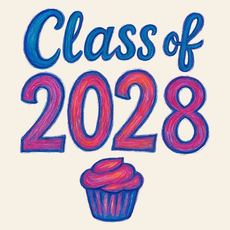 Cupcake-Gradient der Klasse 2028