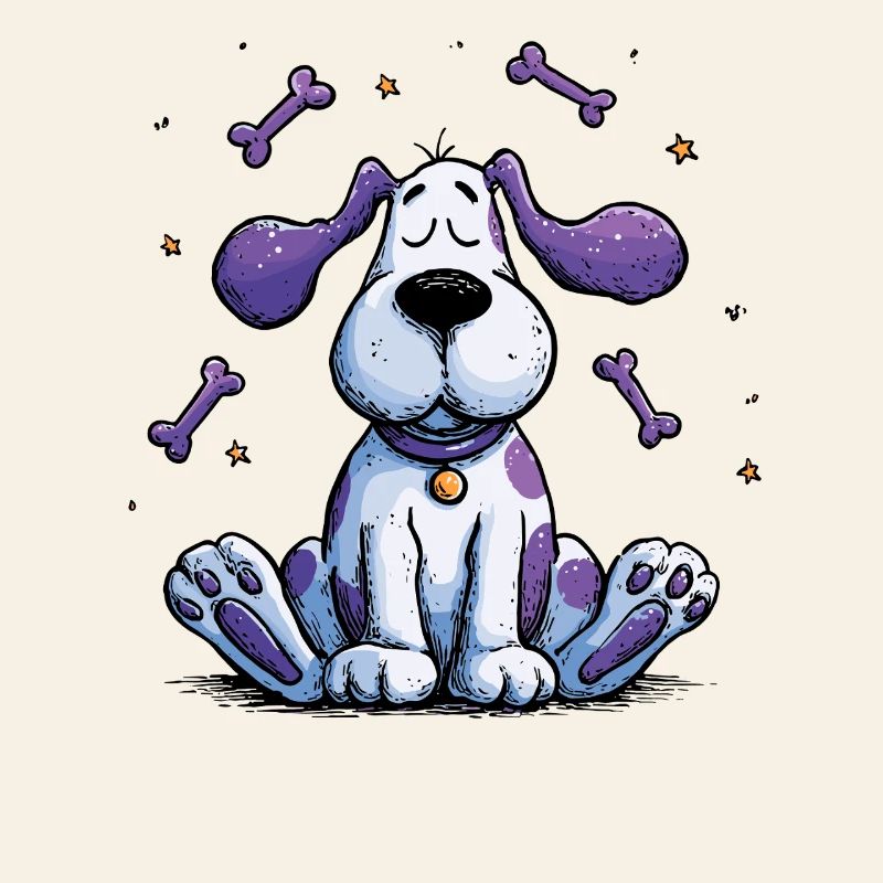 Chien de l’Espace avec Étoile d’Os