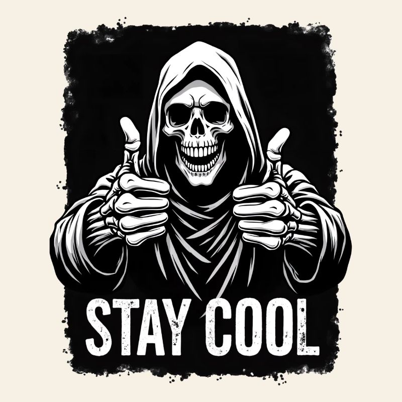 Stay Cool Grim Reaper Skull