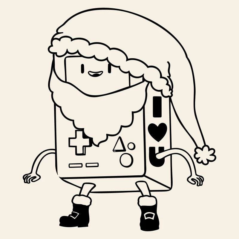 Dessin vectoriel SVG SVG de robots de Noël mignon