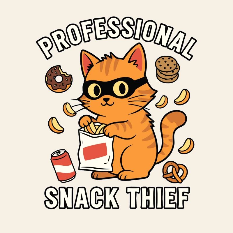 Professional Snack Thief Freche Lustige Katze