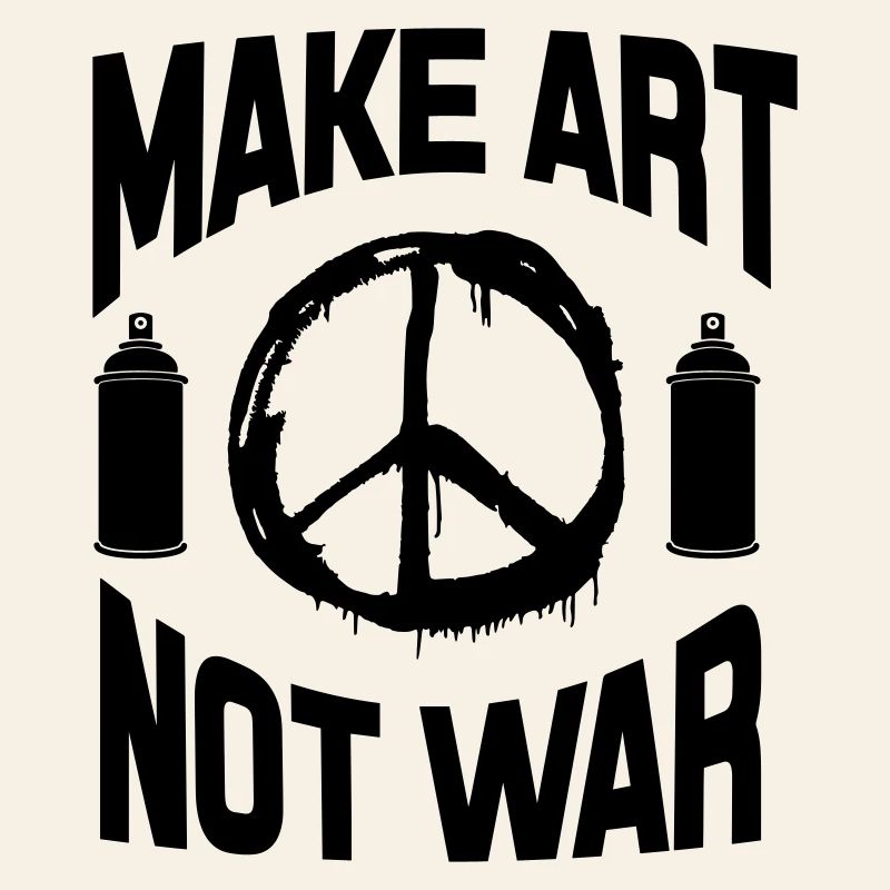 Make Art Not War – Friedens-Graffiti-Spraydose