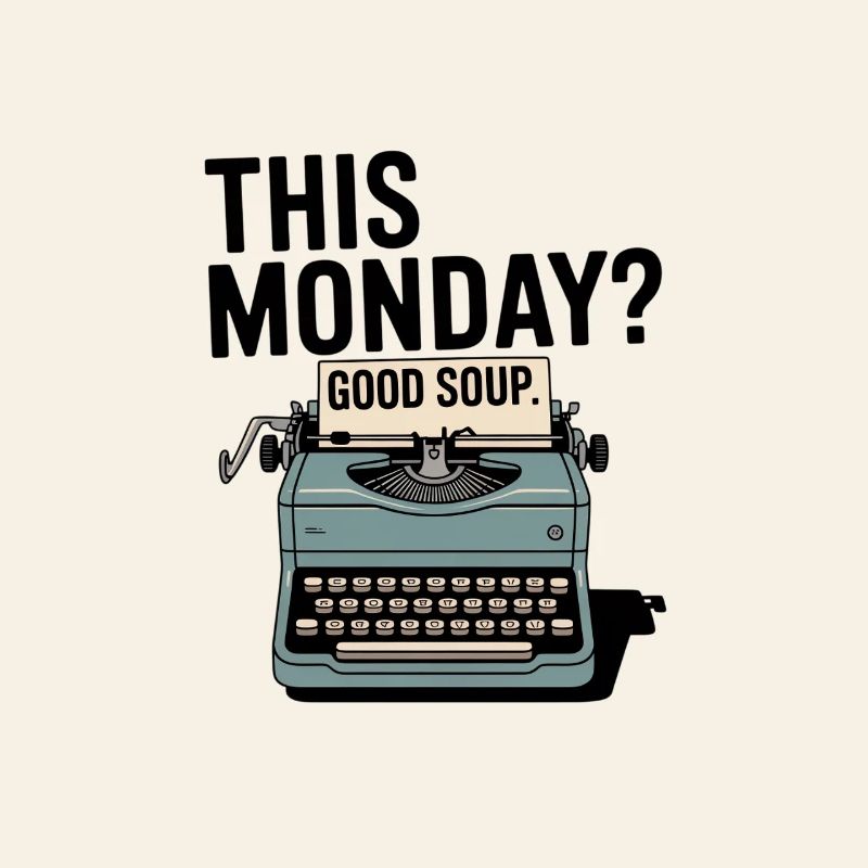 This Monday Good Soup Typewriter Meme