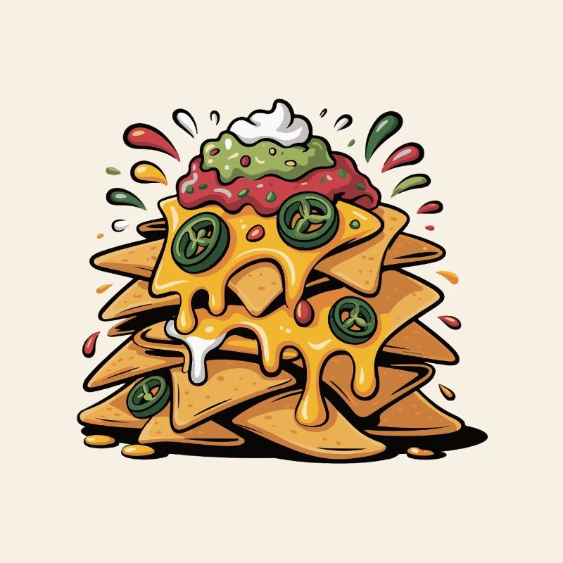 Cheese Nacho Tower Explosion