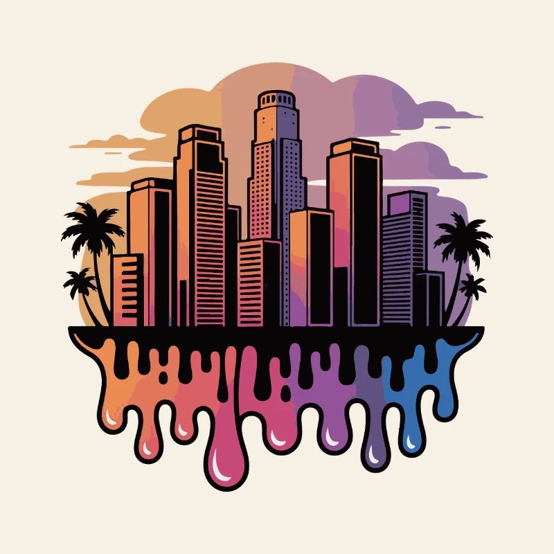 Gradient Skyline Drops