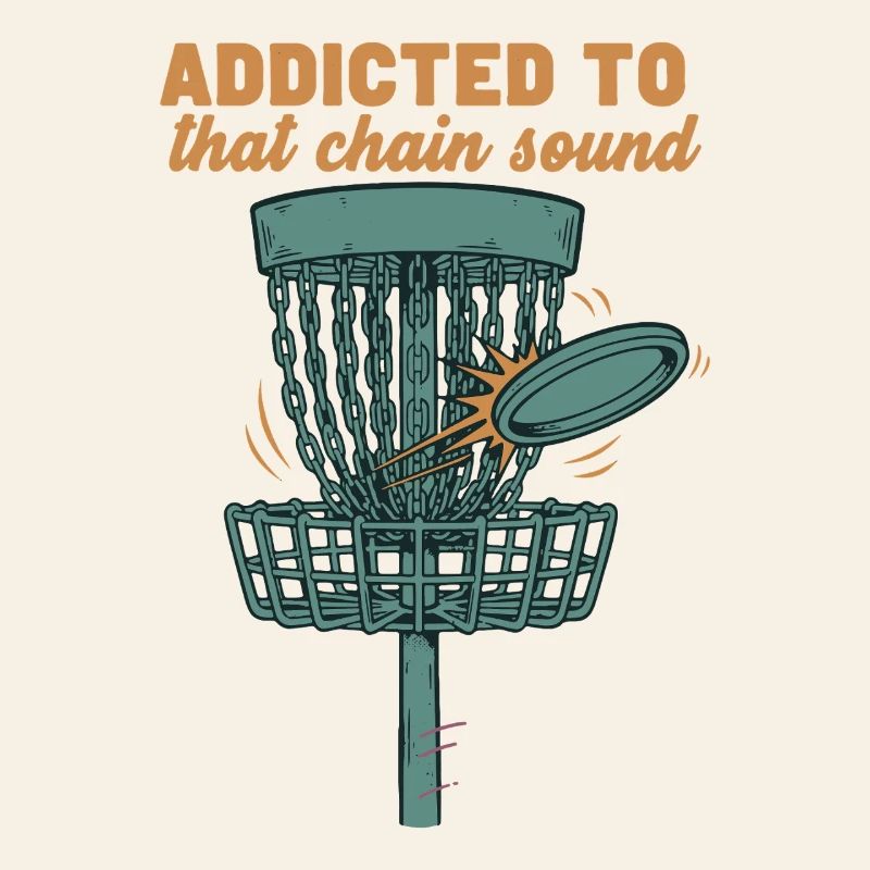 Addicted To That Chain Sound Disc Golf Basket