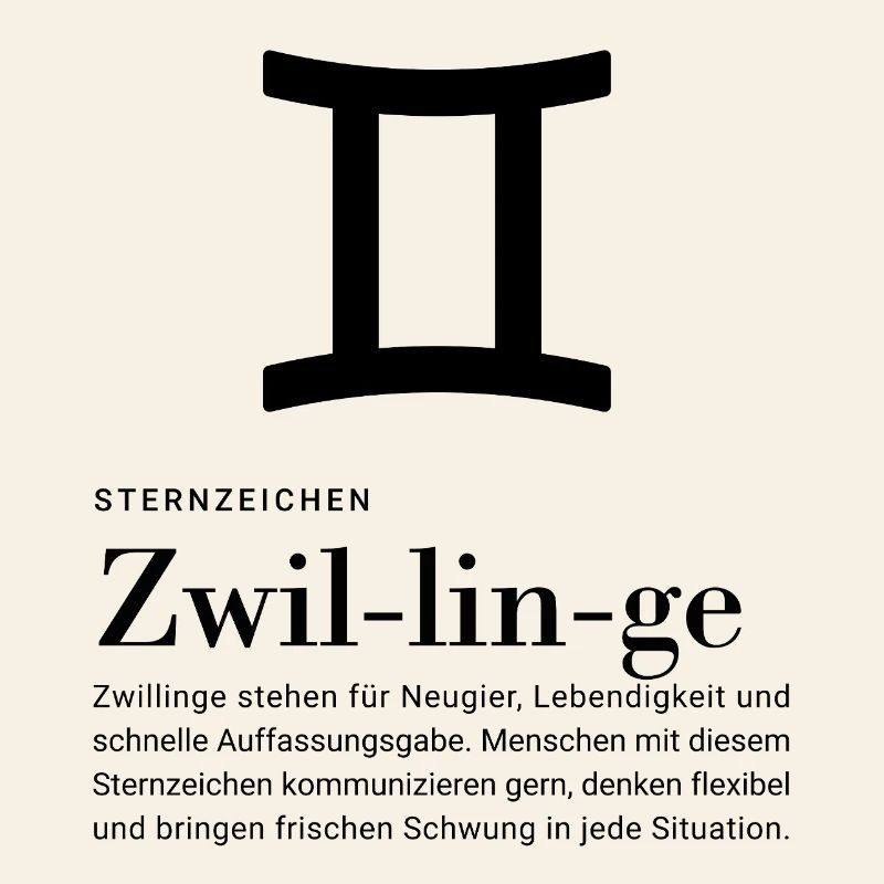 Sternzeichen Zwillinge 