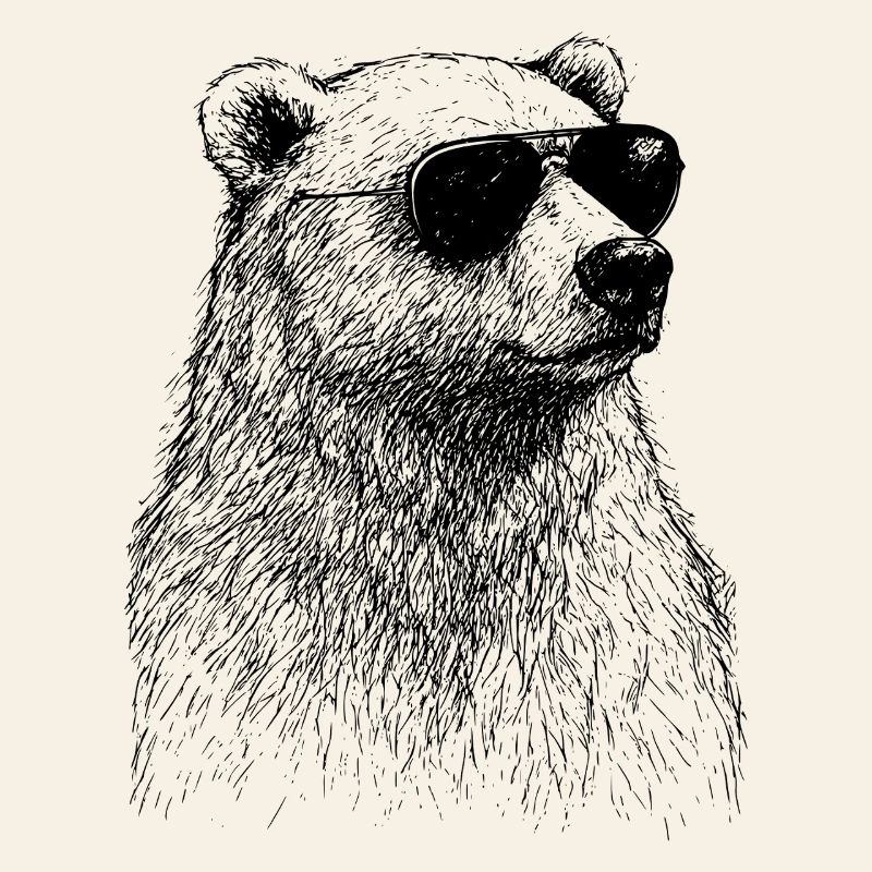 Cooler Eisbär