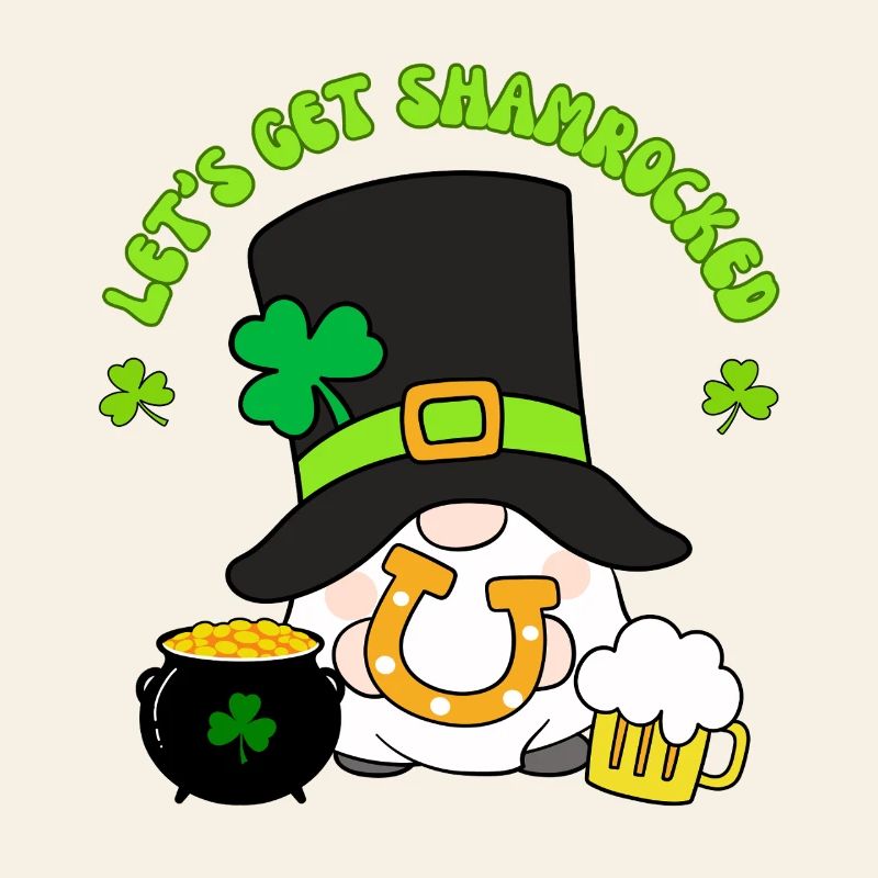 Lets Get Shamrocked Leprechaun Tee
