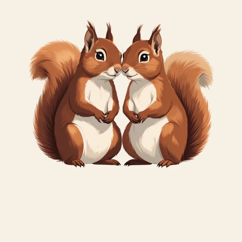Twin Squirrel Lovers