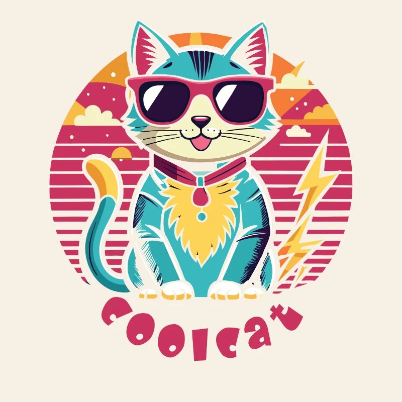 Cool cat with sunglasses