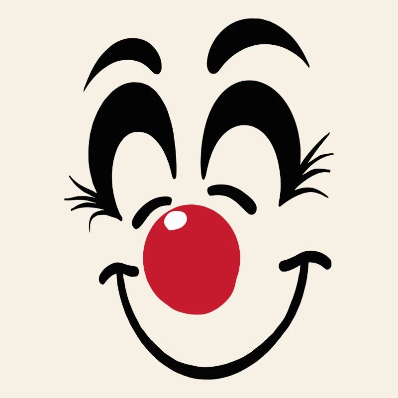 Carnaval du visage de clown joyeux Carnaval Carnaval