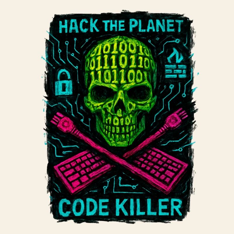 Hack the Planet Code Killer - Cybersécurité