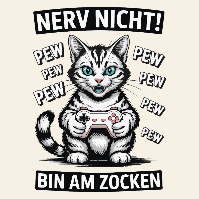 Courage Not I Gaming Cat Design