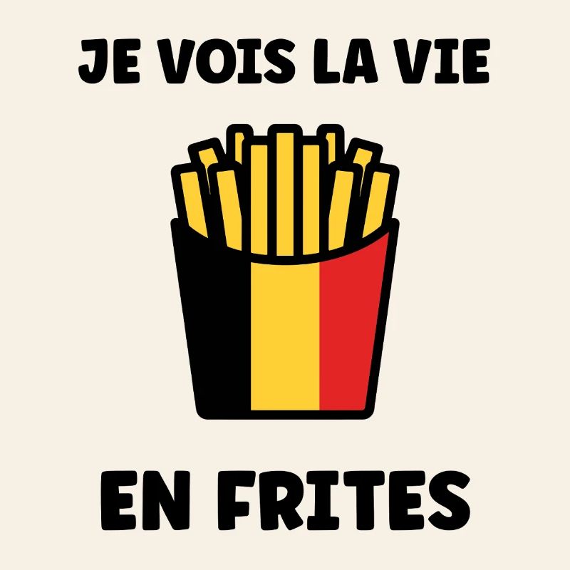 Frites Belges Drapeau Graphic
