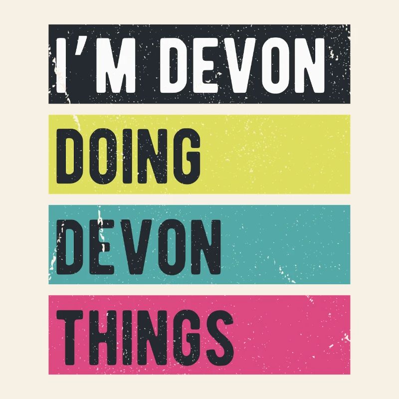 I’m Devon Doing Devon Things Retro Colors