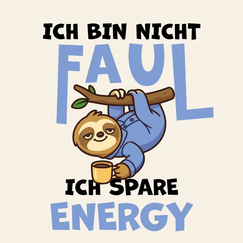 Lazy Sloth Sloth - I Save Energy
