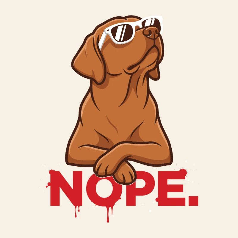 Nope. – Cool Foxred Labbi with sunglasses