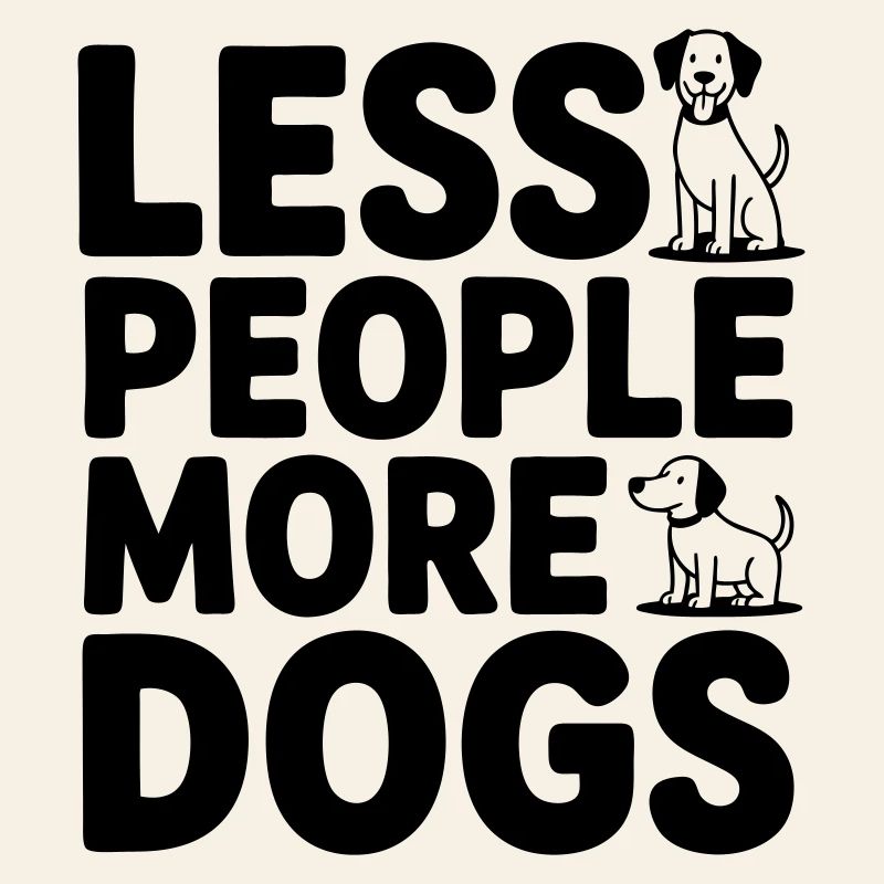 Moins de gens - plus de chiens