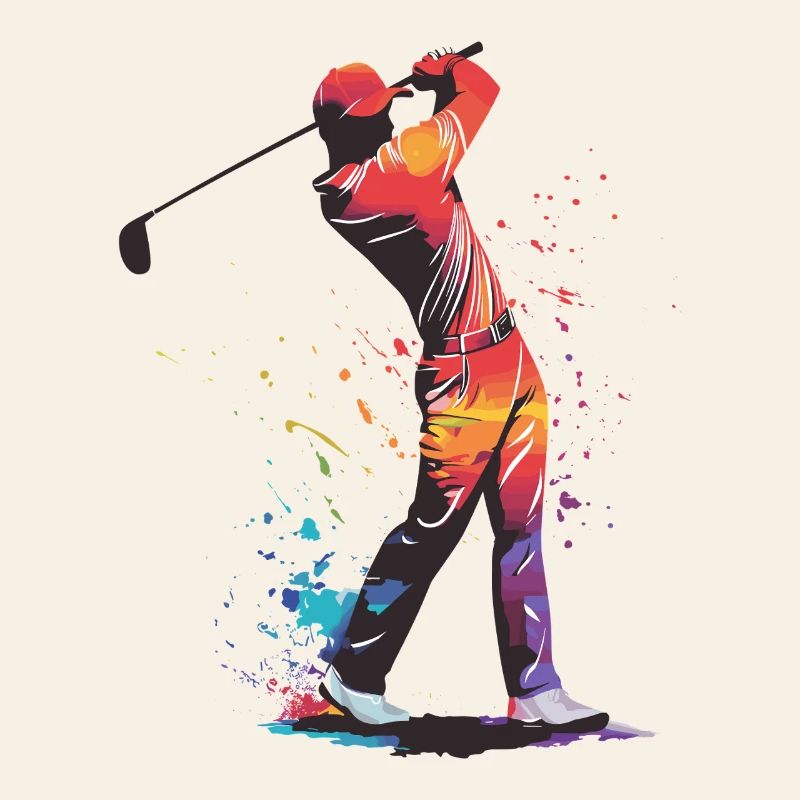 Golfer silhouette