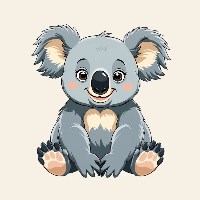 Cuddly Koala Cartoon