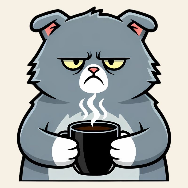 Cat Coffee Mug Comic