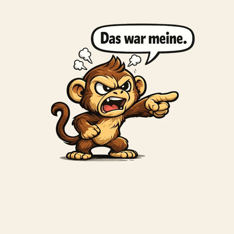 Affe Humor lustiger Spruch Geschenk