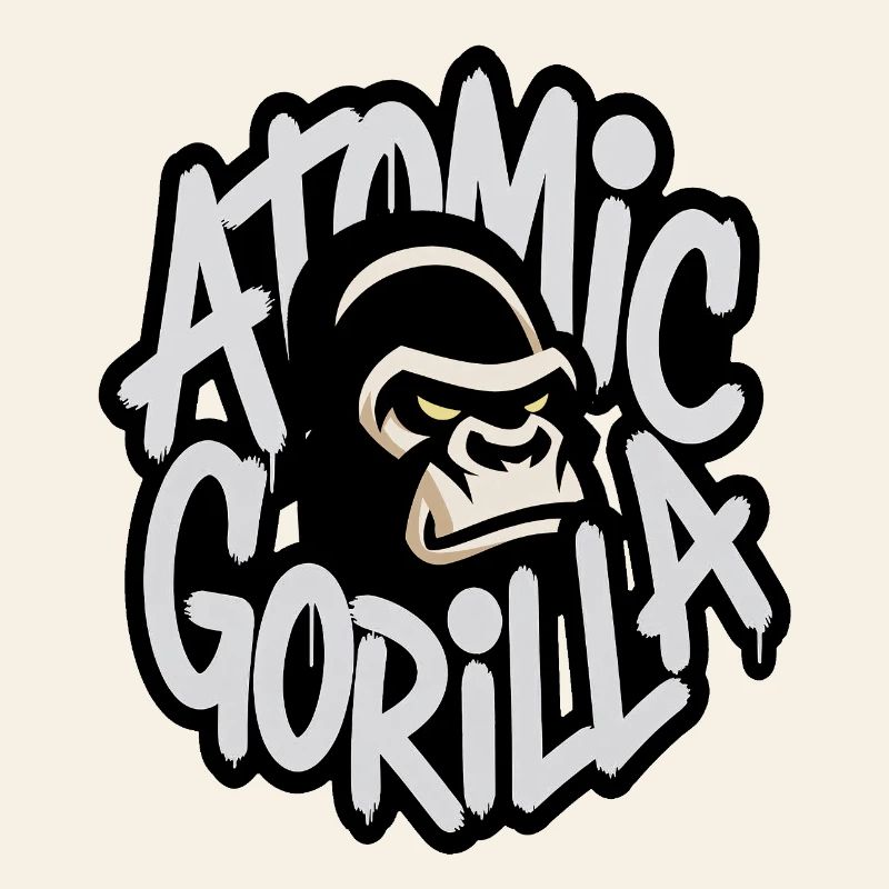 Atom-Gorilla-Graffiti-Emblem