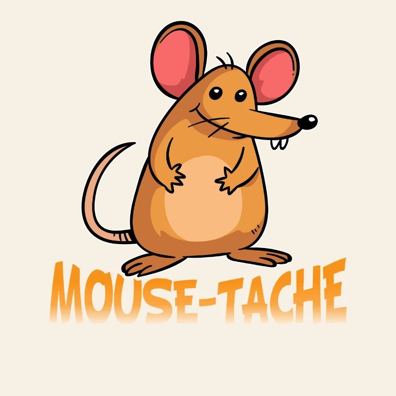 Dessin animé Drôle de jeu de mots de souris