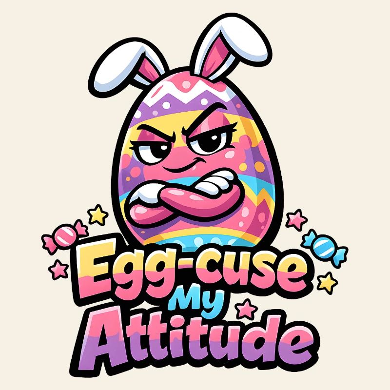 Egg-Cuse My Attitude Easter