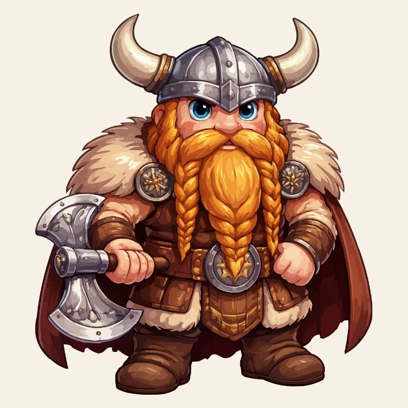 Viking Dwarf with Axe