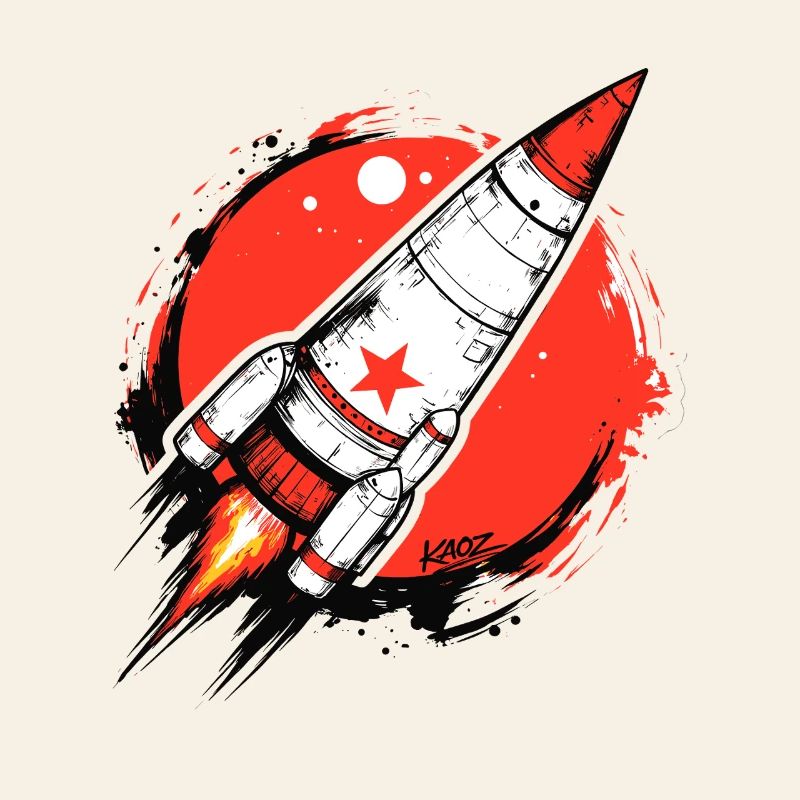 Crimson Rocket Splash Artwork