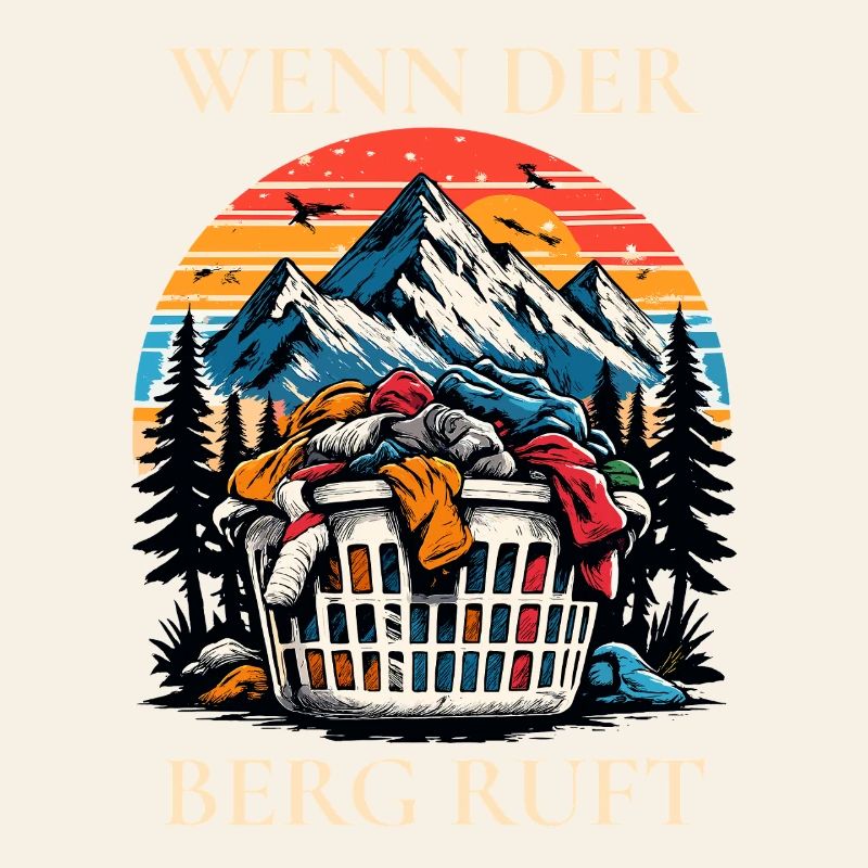 Wenn der Berg ruft – Lustiger Wander Spruch