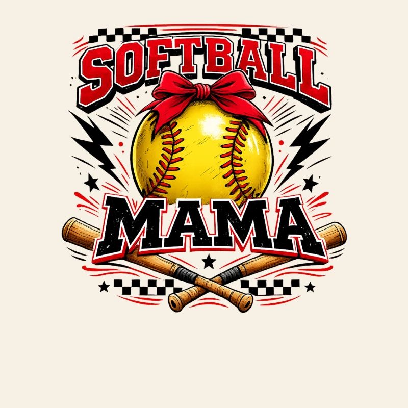 Softball Mama Spieltag Muttertags-Shirt