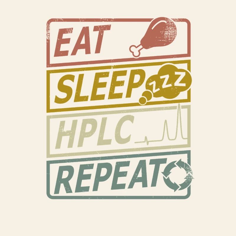 HPLC Performance Chromatography Retro Sleep Repeat