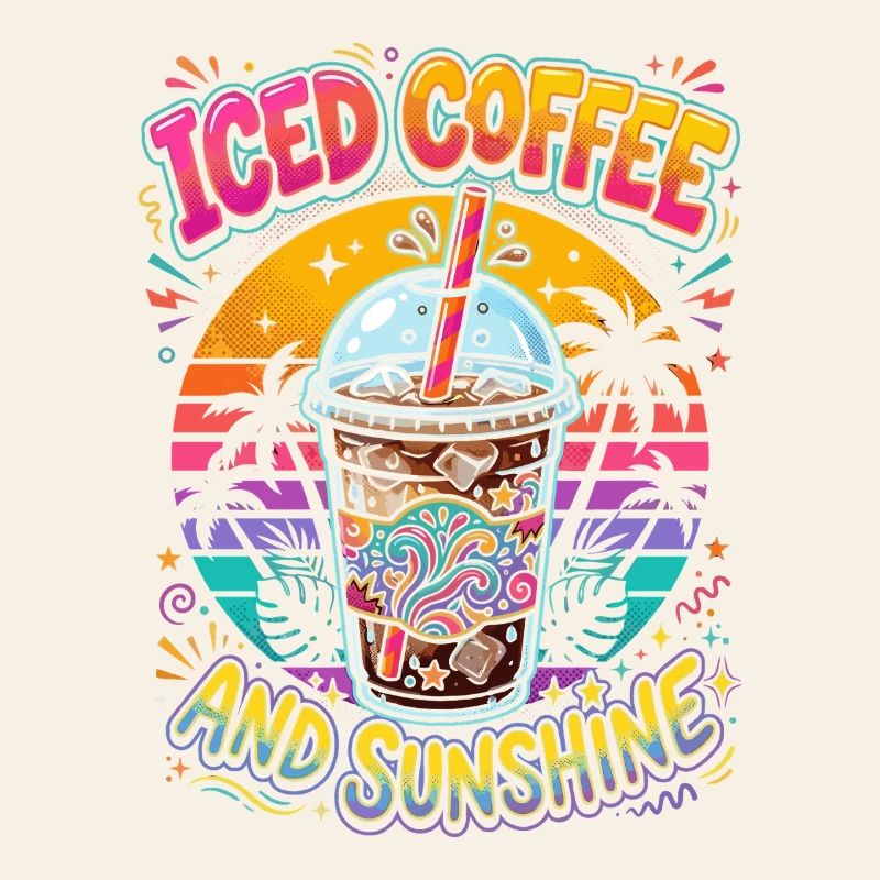 Café glacé et soleil
