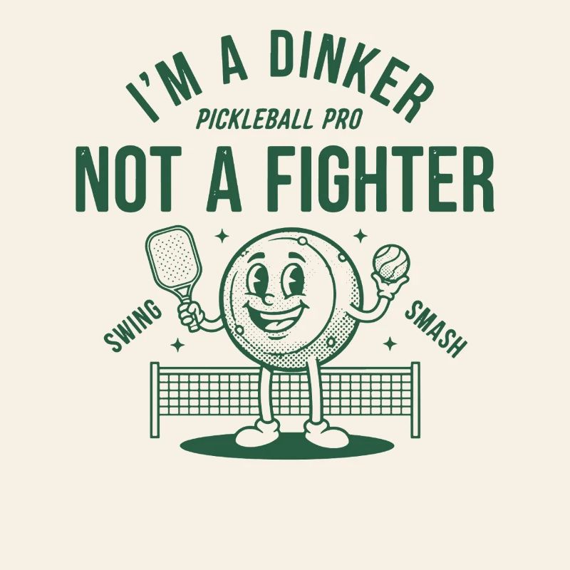 Pickleball Im A Dinker Not A Fighter Pro Funny