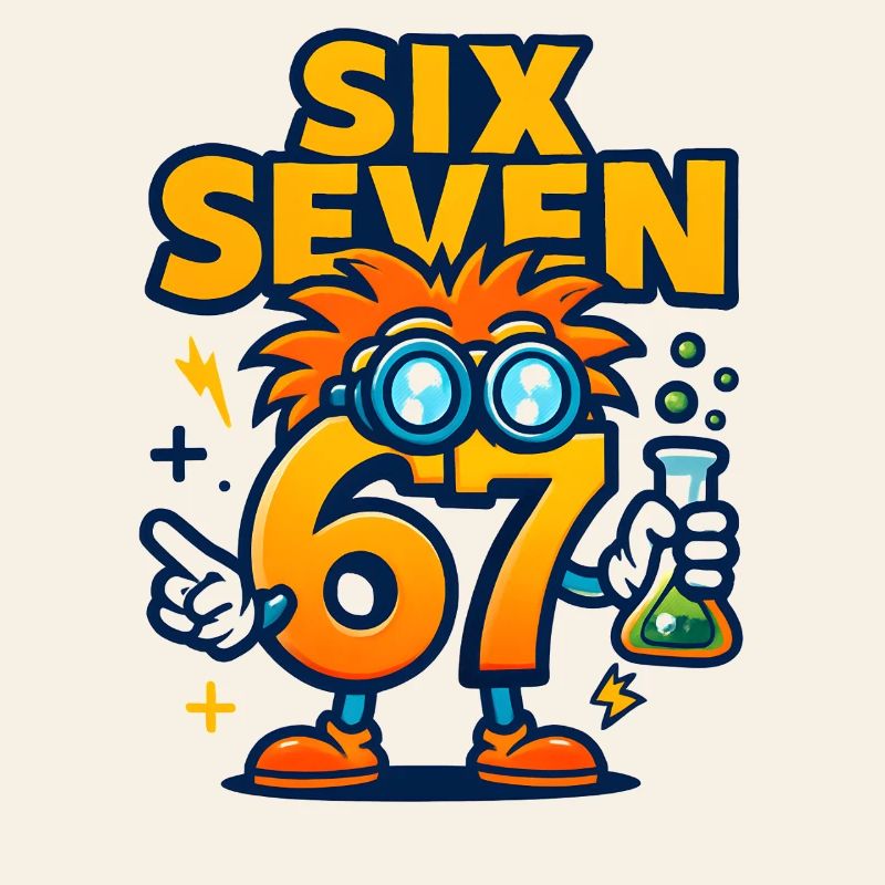 Six Seven 67 Science Humor Nerd Gift Idea