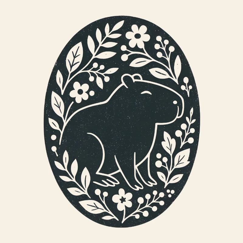 Capybara | Blumenwald Folk Art