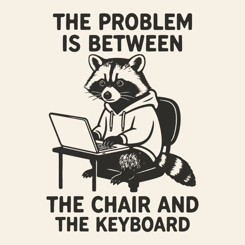 Problem between chair and keyboard