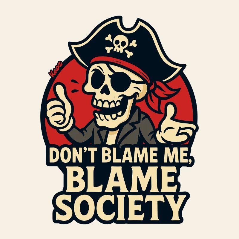 Tee Satire du Crâne de Pirate