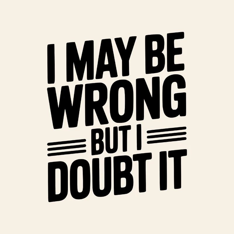 I May Be Wrong But I Doubt It