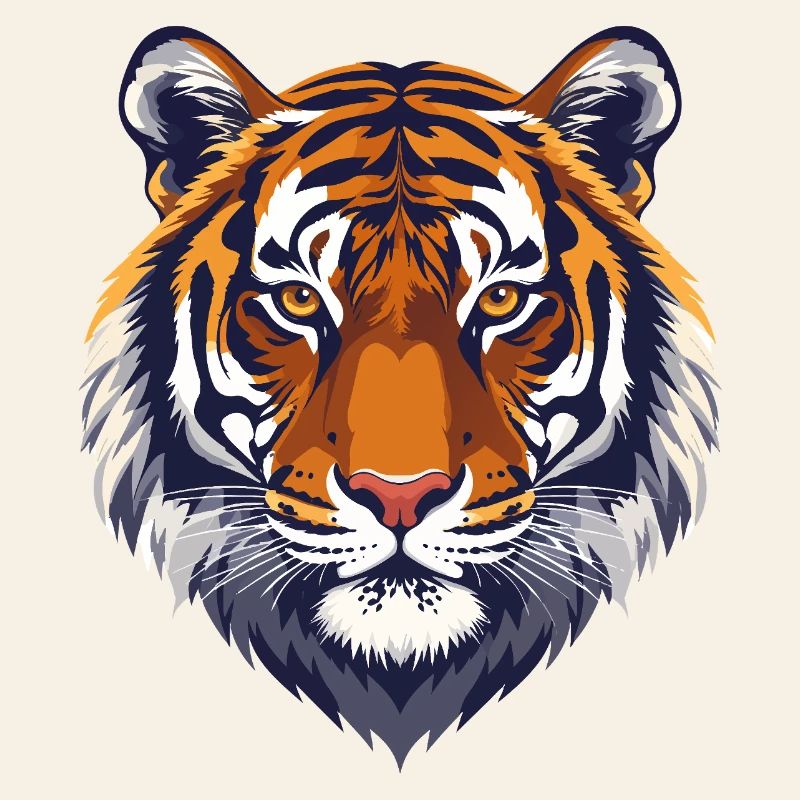Cool tiger head