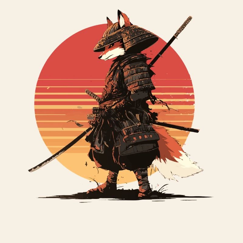Samurai Fox at Sunset